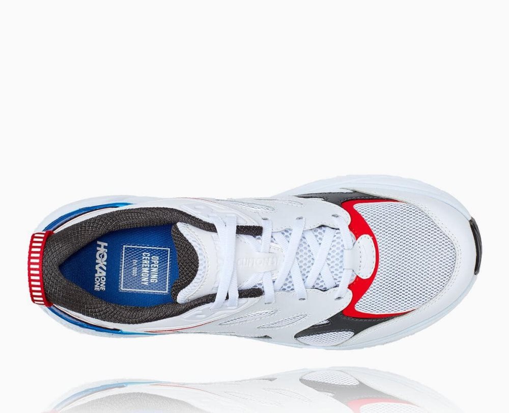 White / Blue Hoka Opening Ceremony Clifton | 31596COWV