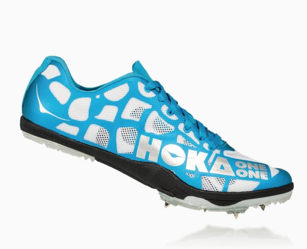 White / Blue Hoka Rocket LD | 04162KZEL