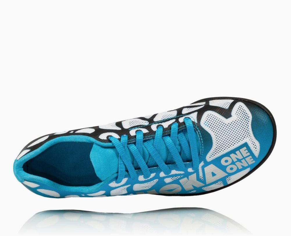 White / Blue Hoka Rocket LD | 04162KZEL