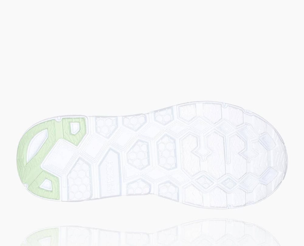 White / Green Grey Hoka Clifton L | 43712UHDF