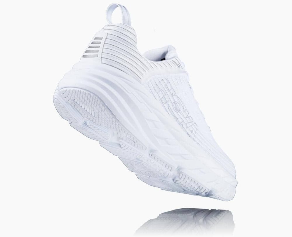 White / White Hoka Bondi 6 Wide | 17426FUAQ