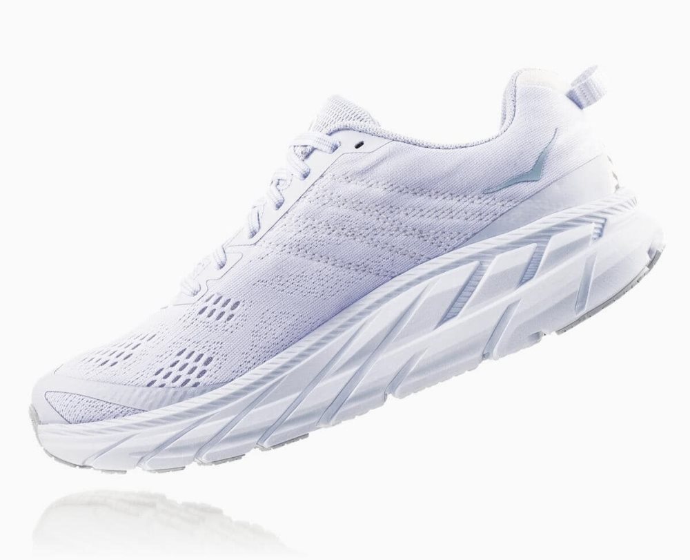 White / White Hoka Clifton 6 Wide | 70935IPMV